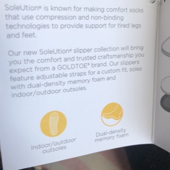 SolUtion' slipper collection will bring you the comfort Brand New Unisex goldtoe - Picture 4 of 9